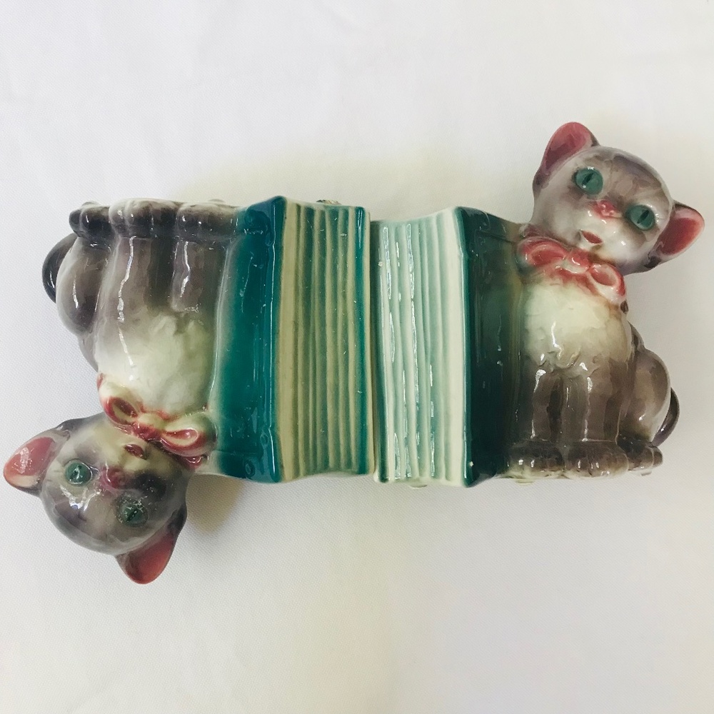 Vintage Nursery Kids Children Ceramic Planter Cat
